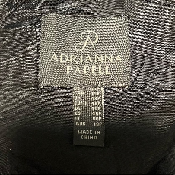 Adrianna Papell Floral-Print Metallic A-Line Dress - Picture 2 of 13